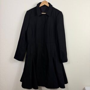 Valentino wool blend flared coat